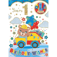 Xpress Yourself C50 Birthday Age 1 6pk