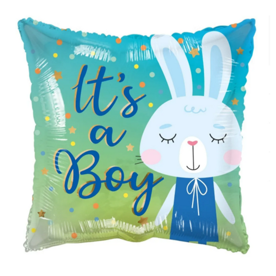 APAC Foil Balloon Eco It's A Boy Rabbit 18
