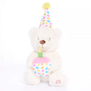 White Tiger Feet Soft Toy Birthday Bear, plush stuffed animal with soft fur and detailed features, perfect for gifting or cuddling.