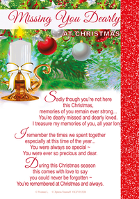 Xpress Yourself 6 Pack Memorial Cards Missing You