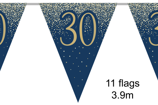 Oaktree Bunting Age 30 Gold & Navy 3.9m