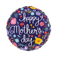 Mother's Day Floral 18" Round Foil Balloon