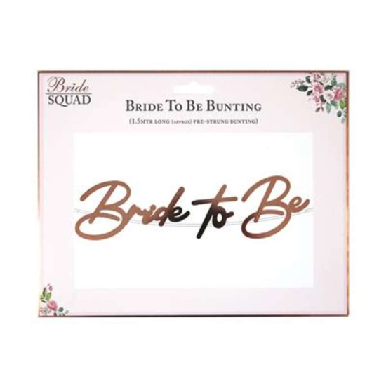 Eurowrap Banner Bride To Be Rose Gold