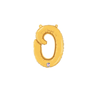 Grabo Foil Balloon Gold 14" Letter O