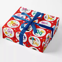 Wraptastic Juvenile Flatwrap sheets in vibrant designs, perfect for gift wrapping and creative craft projects.