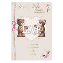Set of six Prelude C90 Anniversary Wife greeting cards featuring elegant designs for special occasions.