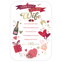 Prelude 6 Pack Cards Valentine's Day C90 Wife