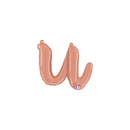 Grabo Foil Balloon Rose Gold 14" Letter U