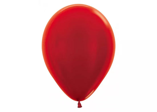 Sempertex 12 Pack Latex Balloons Metallic Red 12