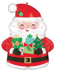 Anagram Foil Balloon Supershape Jolly Santa 25"