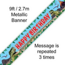 Oaktree Banner Birthday Dinosaur 9ft