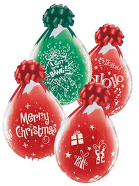Anagram Christmas Clear 18" Latex Balloons 25pk