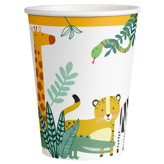 Get Wild 250ml Paper Cups 8pk