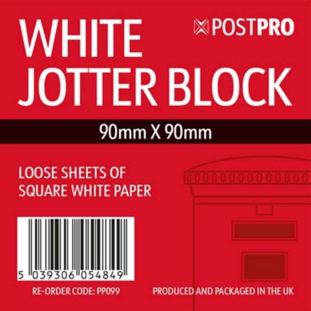 Jotter Blocks 400 Sheet 90x90mm White