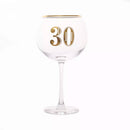 Tiger Feet Art Deco Gin Glass Age 30