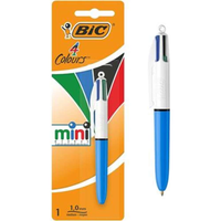 Bic Ballpoint Pen Retractable Mini 4 Colour