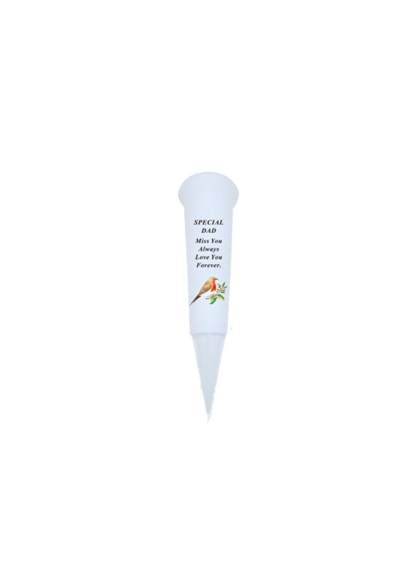 David Fischoff Memorial Spike Vase Dad 33x10cm