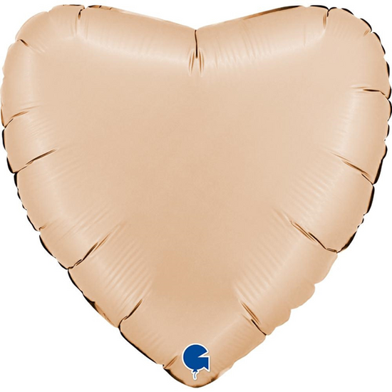 Grabo Foil Balloon Satin Nude Heart 22"
