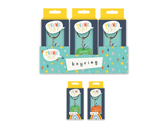 Teacher Keyring 9x4cm (Design May Vary)