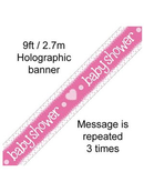 Oaktree Banner Baby Shower Pink 3.9m
