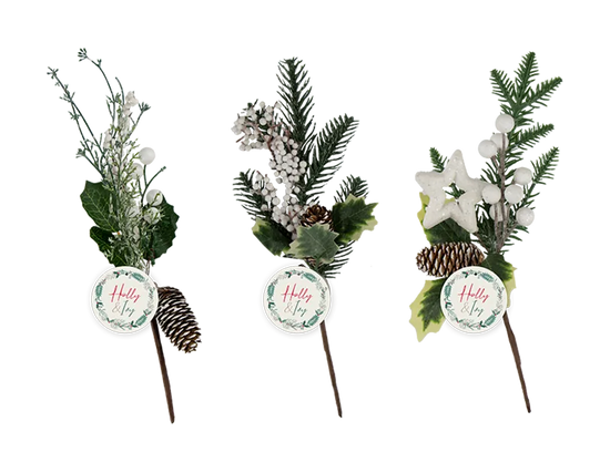 Gem Imports Pine Cone Pick (Design May Vary) 32cm