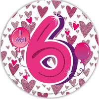 Big Badges Age 6 Female 6pk