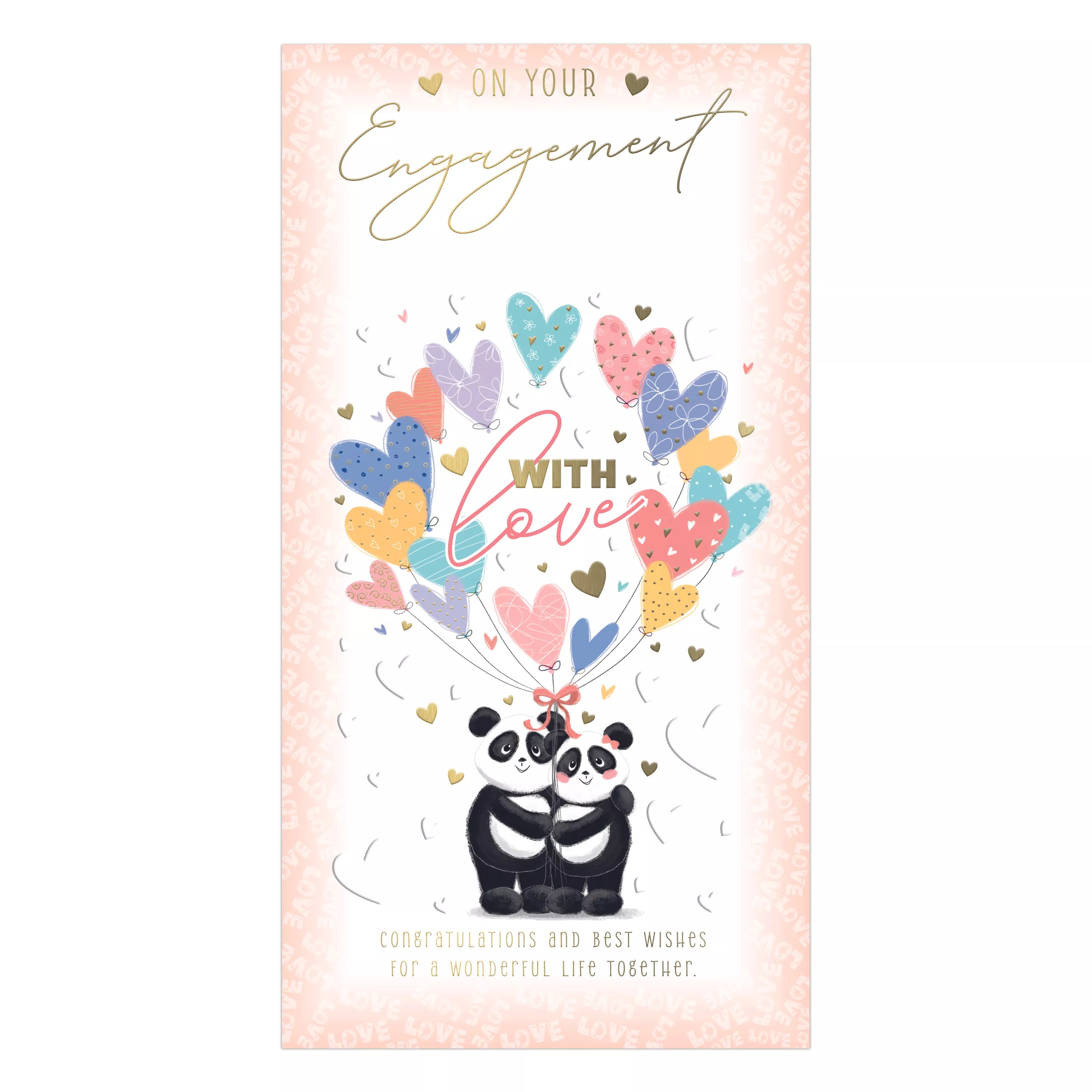 Set of six Prelude C55 engagement cards featuring elegant designs, perfect for celebrating special moments.