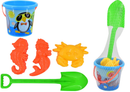 Kandy Toys Bucket & Spade Set Blue 5pcs