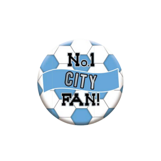 No.1 City Fan 5.5cm Football Badge