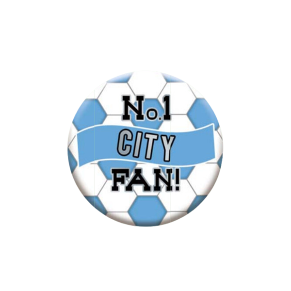 No.1 City Fan 5.5cm Football Badge