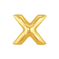 Oaktree Foil Balloon Gold 7" Letter X