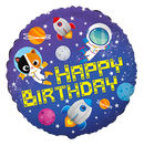 Flexmetal Foil Balloon Birthday Space 18