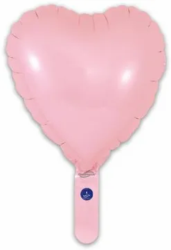 Oaktree 5 Pack Foil Balloon Matte Pink Heart 9