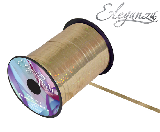 Eleganza Ribbon Holo Gold 5mm x 250yds