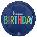 Anagram Happy Birthday Modern 18" Foil Balloon