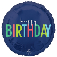 Anagram Happy Birthday Modern 18" Foil Balloon