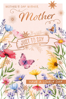 Prelude Mother's Day floral cards, set of 6, traditional floral design, perfect for celebrating moms with beautiful greeting cards.