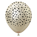 Kalisan Leopard Mirror White Gold 12" Latex 25pk