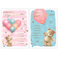 Poppyhill 12 Pack Cards C50 Birthday Godmother