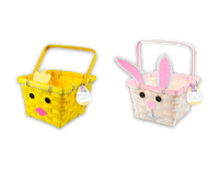 Gem Imports 18 Pack Basket Woven Easter Character