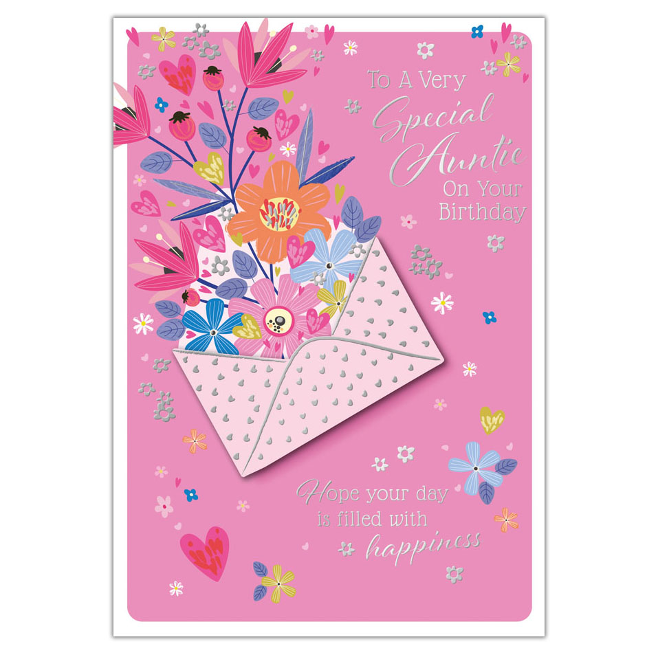 Prelude 6 Pack Cards C90 Birthday Auntie