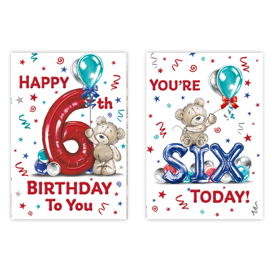 Poppyhill C50 Birthday Age 6 12pk