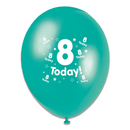 Tiger Feet Age 8 Birthday 10" Balloons 6x8pk
