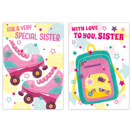 Poppyhill C50 Birthday Sister 12pk