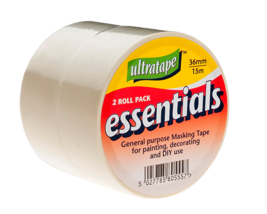Ultratape 2 Pack Masking Tape 36mm x 15m