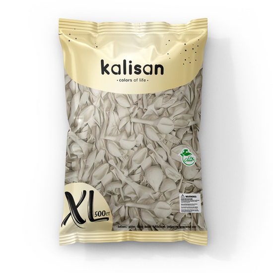 Kalisan Retro 12" White Latex Balloons 500pk