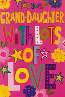 Simon Elvin C50 birthday cards set featuring six colorful cards for granddaughter's special day.