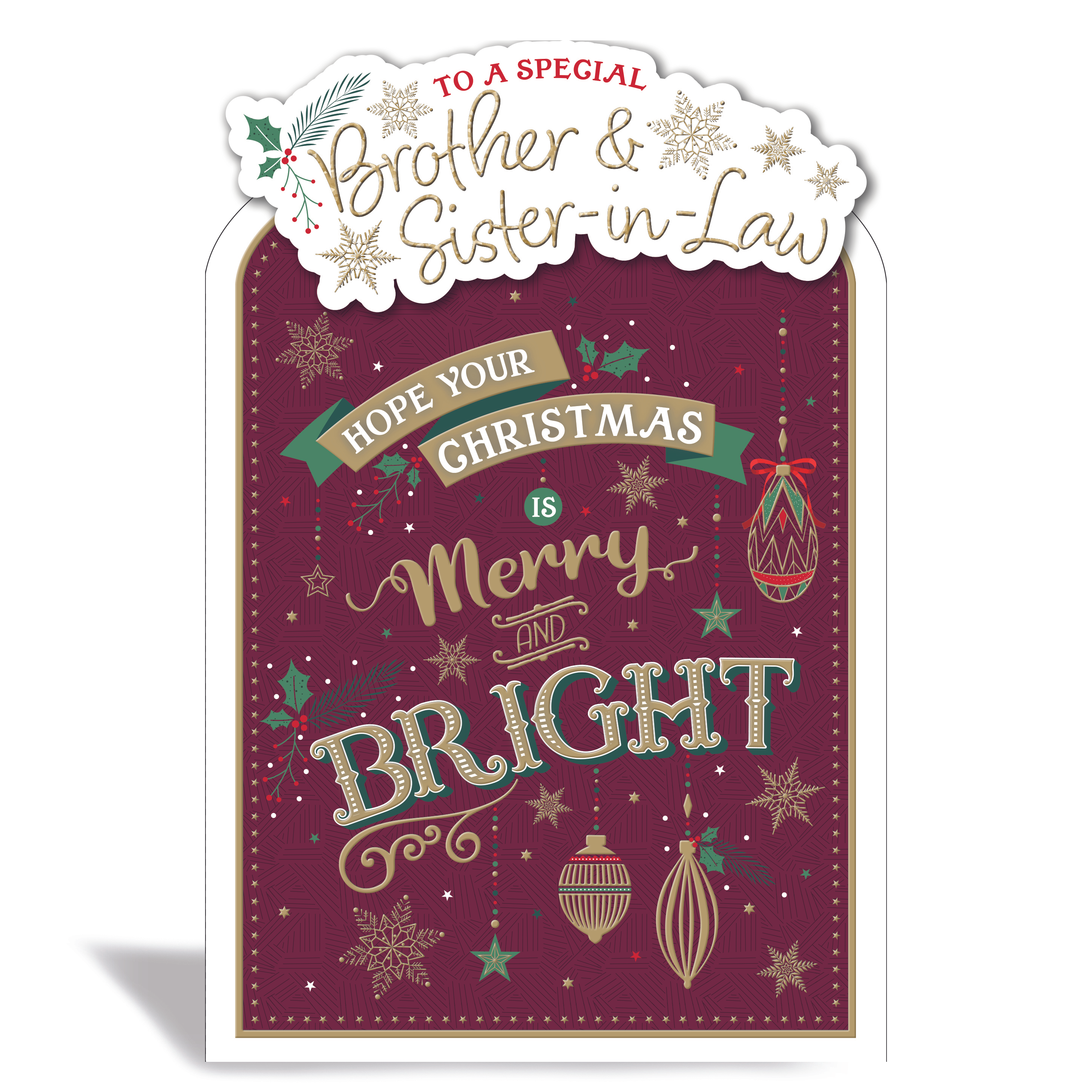 Prelude C75 Christmas Brother & Sister-In-Law 6pk