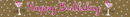 Happy Birthday Cocktail Banner 2.6M 6pk
