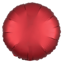 Anagram Foil Balloon Satin Luxe Sangria Round 18"